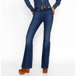 New NWT 25 Johnny Was Sasson Lumiere Rue Da La Indigo Flare Jeans